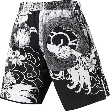 Mens Boxing Shorts Jiu Jitsu MMA Cross Training Fighting